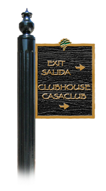 Direction Sign for Golf
