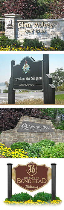 Golf Course Entrance Signs