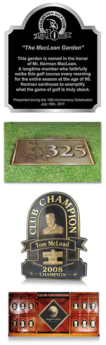 Custom Golf Plaques