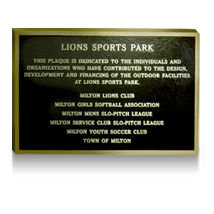 Dedication Plaque